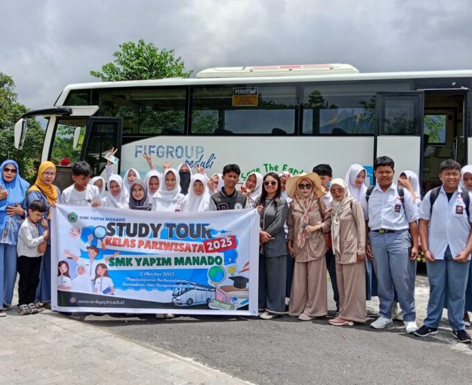 Kelas Pariwisata SMK Yapim Manado Gelar Study Tour Edukatif